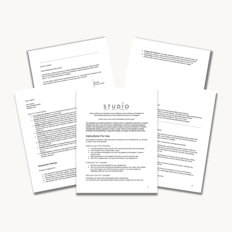 Launch Relaunch Email Template Bundle