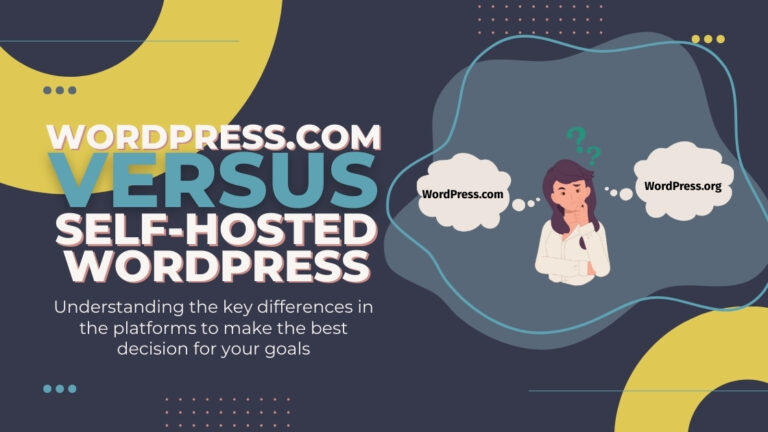 wordpress.com versus self hosted wordpress