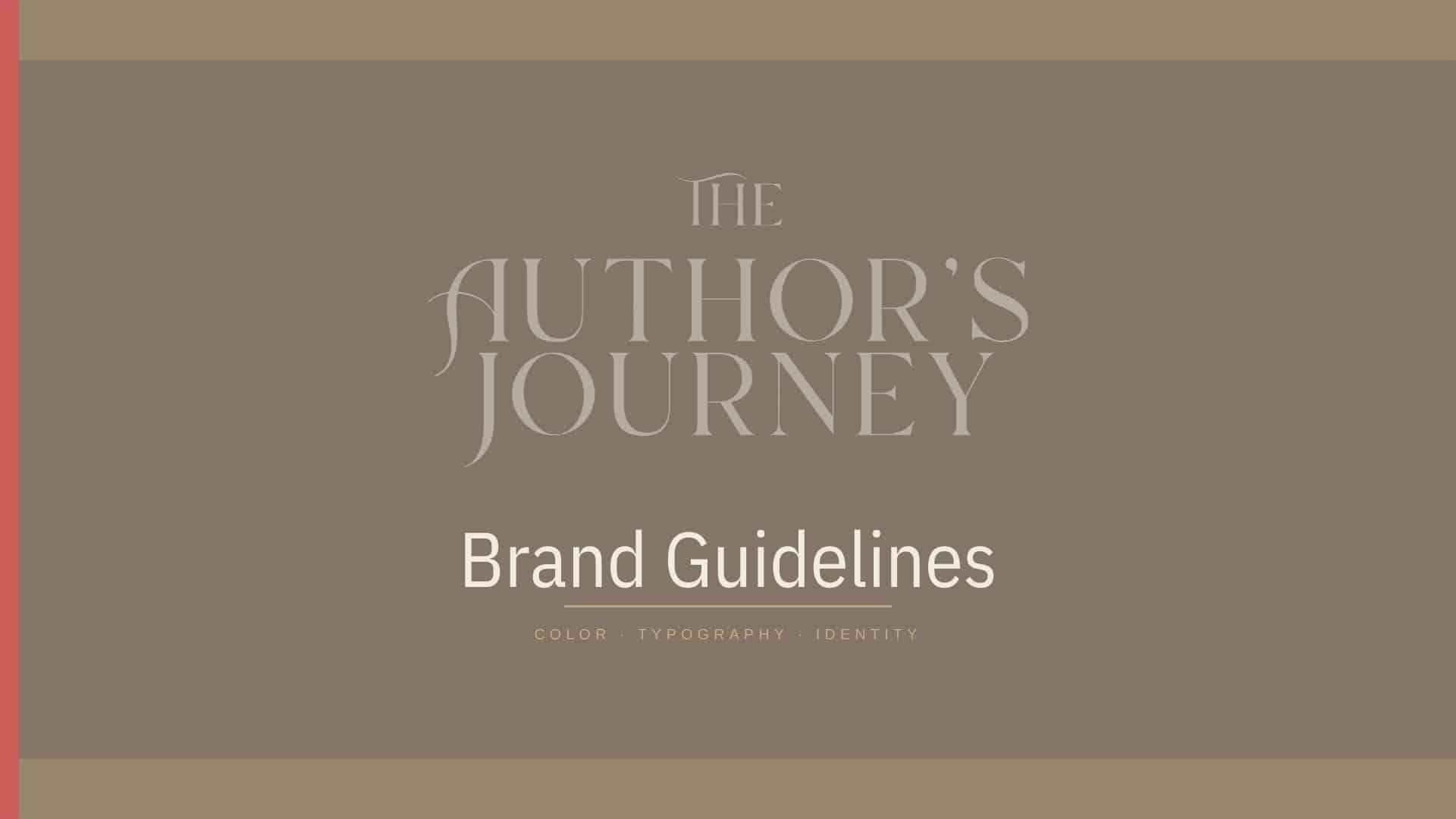 The Authors Journey Brand Guide Video